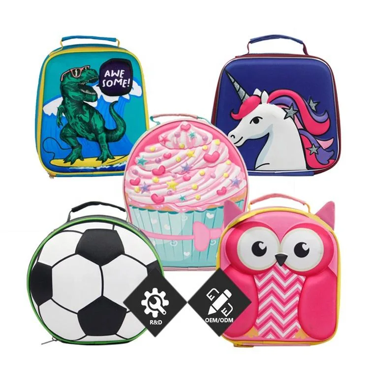 Customized Cartoon Animal Mini Kids Insulated School Lunch Cooler Bag