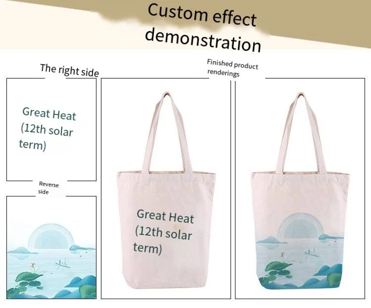 Customized Exquisite Handheld Fashion Canvas Bag Cotton Handheld Bag Cotton Shopping Bag Customized Logo