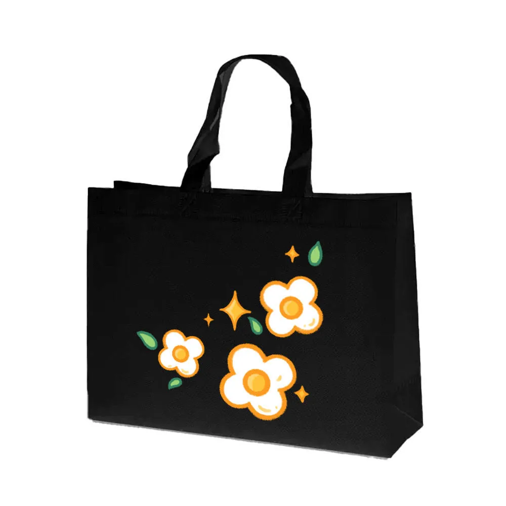 Customized Fashion Colorful Printing Semi-Transparent PP Woven Bag for Shopping