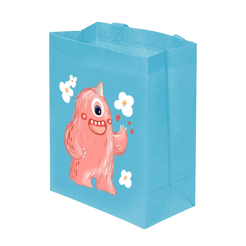 Customized Fashion Colorful Printing Semi-Transparent PP Woven Bag for Shopping