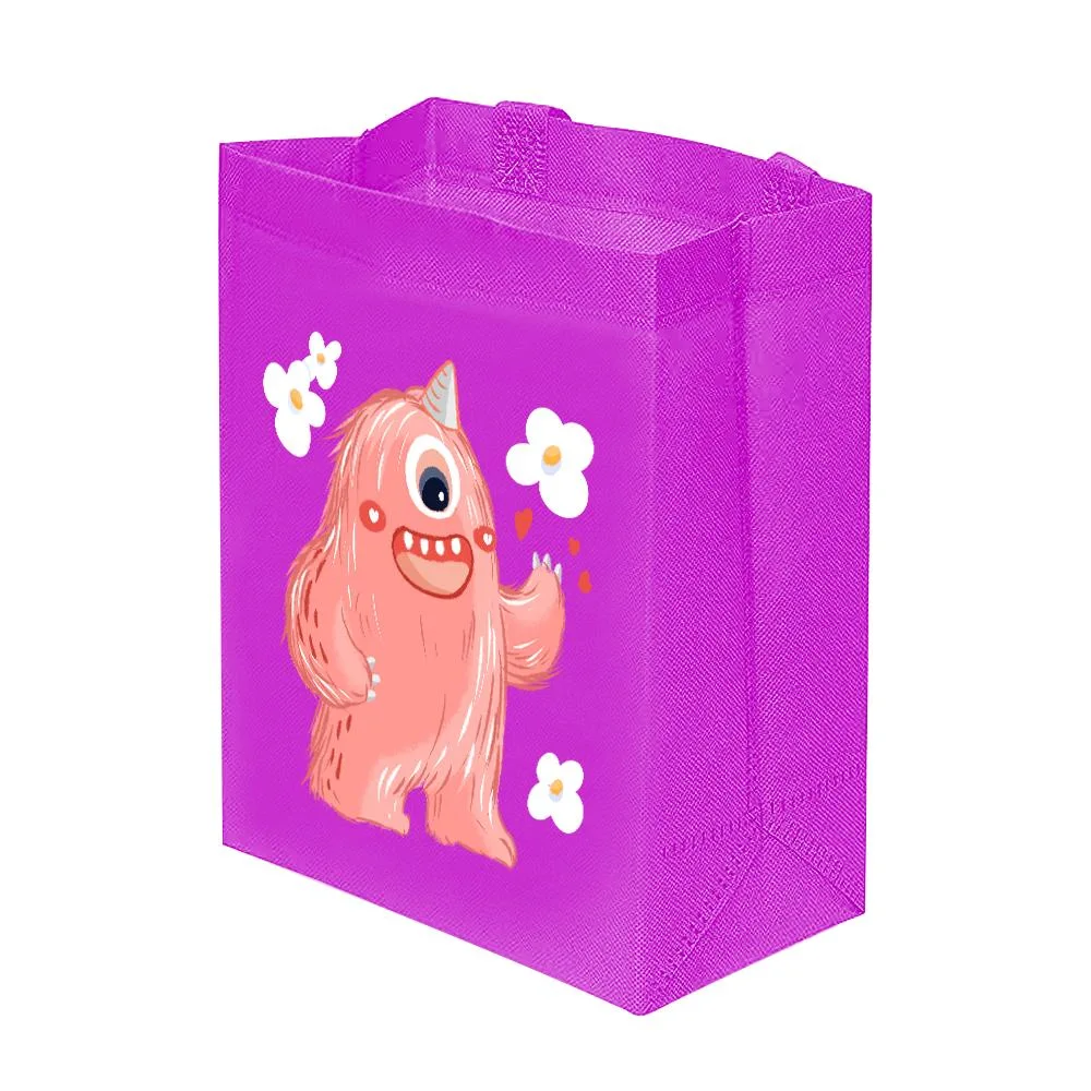 Customized Fashion Colorful Printing Semi-Transparent PP Woven Bag for Shopping