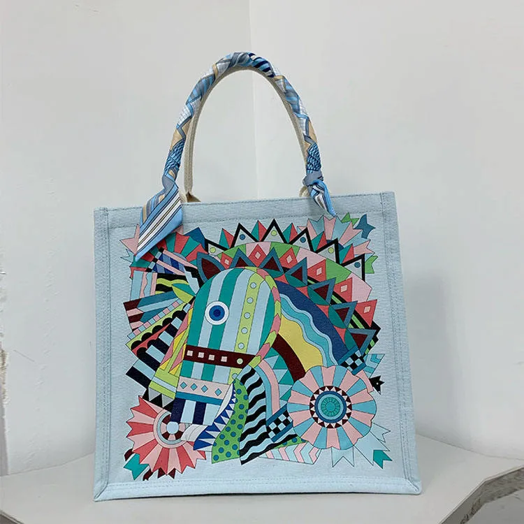 Customized Jute Tote Bag for Shopping Travel Beach with Logo