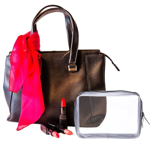 Customized Logo Clear Waterproof Makeup Pouches Travel Toiletry Transparent PVC Cosmetic Bags - Image 5