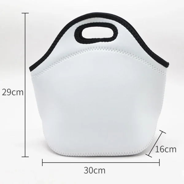 Customized Logo Insulated Waterproof Cooler Bag School Lunch Neoprene Tote Bag - Image 3