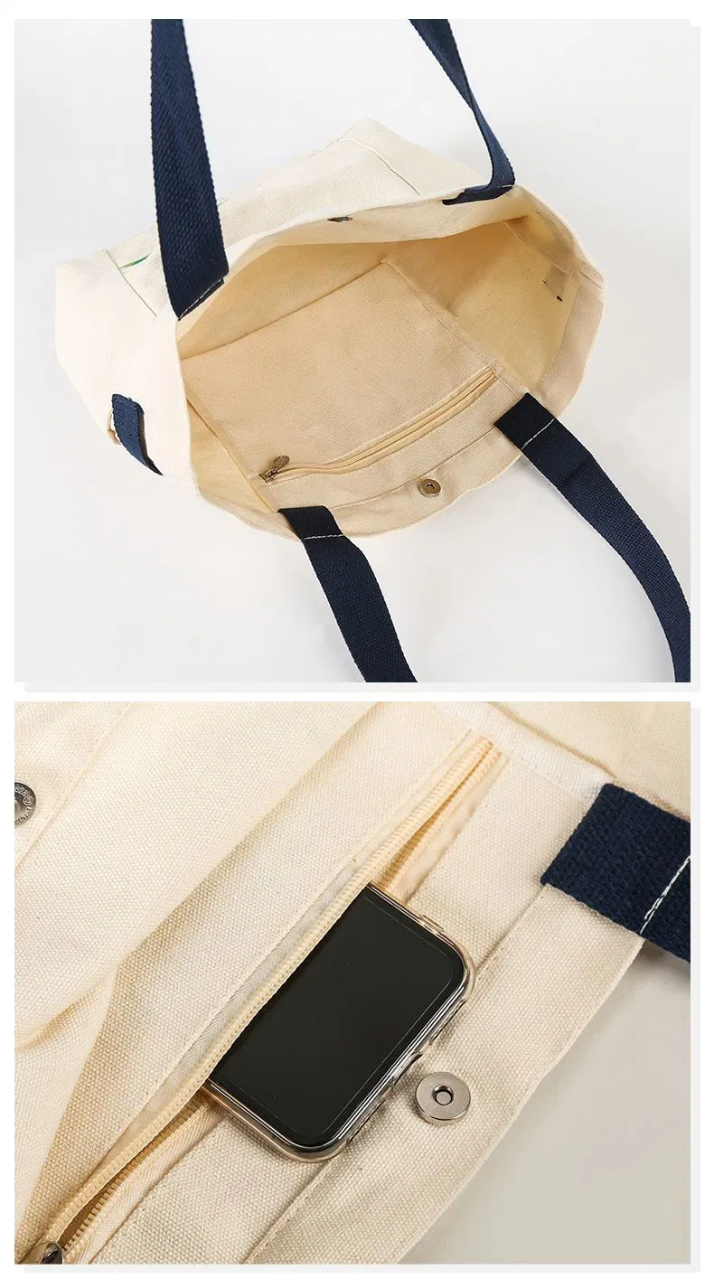Customized Printed Canvas Bags Shopping Cotton Bags Customized Color Printed Canvas Backpack Bag with Logo Printing