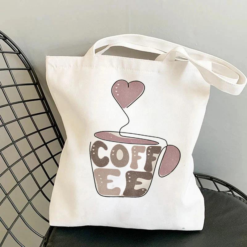 Customized Printed Shopping Canvas Fashion Cotton Letter Shopping Hand Bags Tote Bags