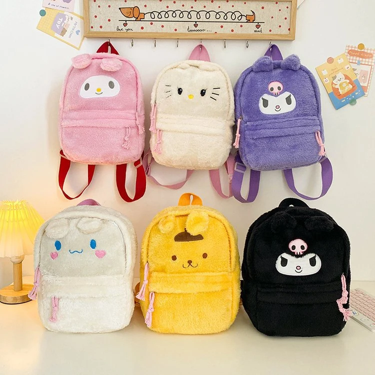 Cute Backpack Student Backpack Plush Toy Grab Machine Doll Girl Heart Bag