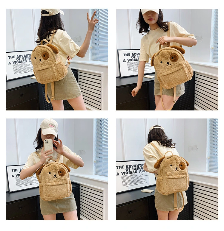 Cute Cartoon Bear Plush Backpack Children Adult Backpack Bear Girl Bag