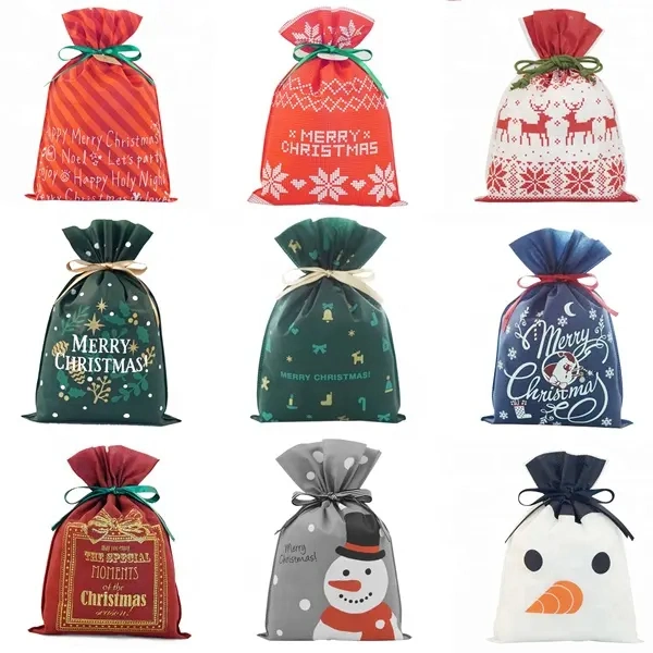 Cute Non-Woven Drawstring Gift Bag Supplier Promotion Price Wholesale Logo Printing