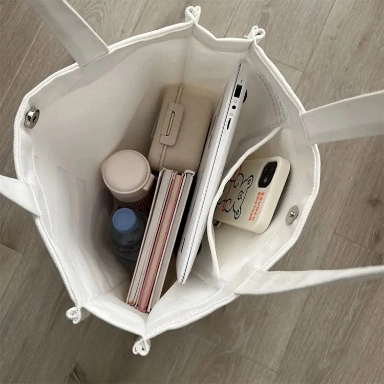 Cute Women&prime;s Ladies Girl Fashion Outer Daily Organic Tote Shopping Cotton Canvas Bag