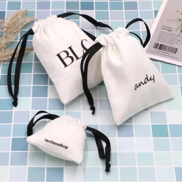 Drawstring Burlap Pouches Christmas Gift Linen Pouch Jute Drawstring Gift Bag - Image 4