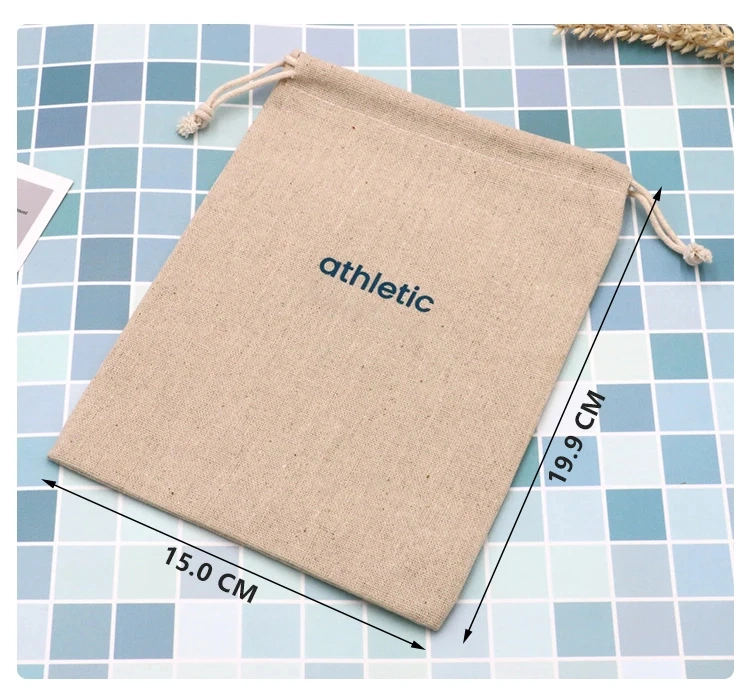 Drawstring Burlap Pouches Christmas Gift Linen Pouch Jute Drawstring Gift Bag