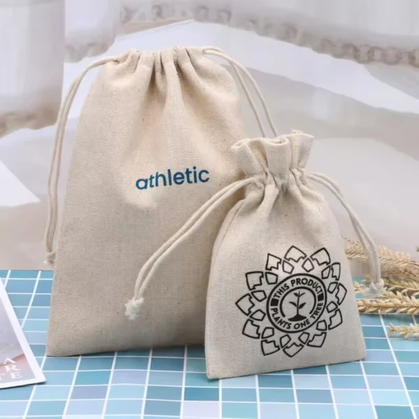 Drawstring Burlap Pouches Christmas Gift Linen Pouch Jute Drawstring Gift Bag