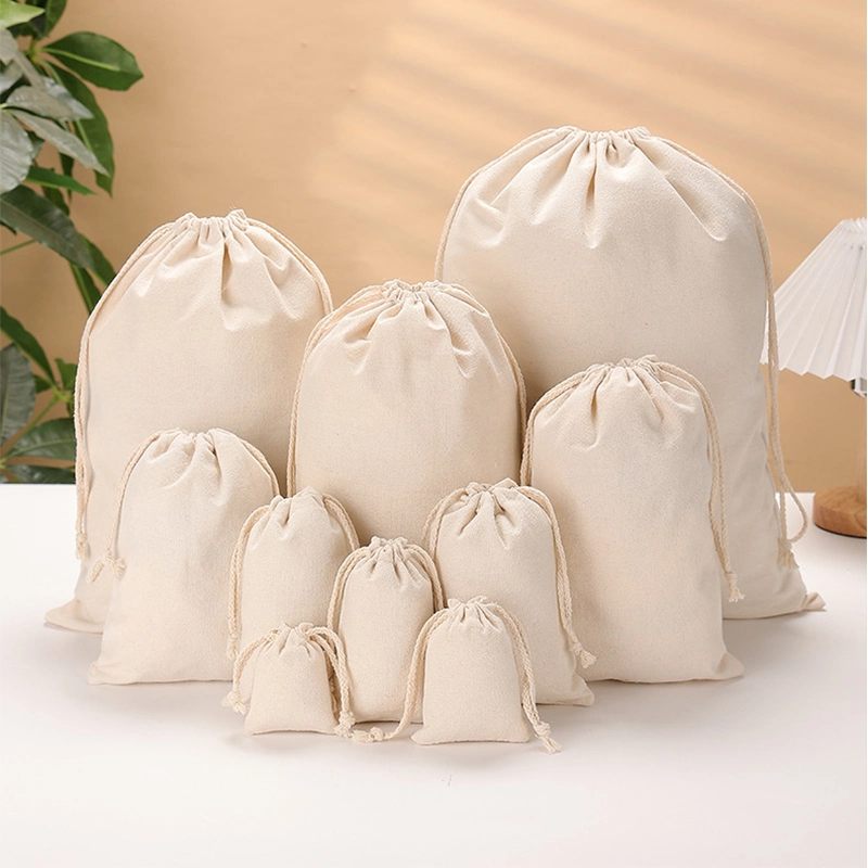 Drawstring Cotton Bags for Jewelry Clothes Shoes Purse Drawstring Luxury Dust Bag