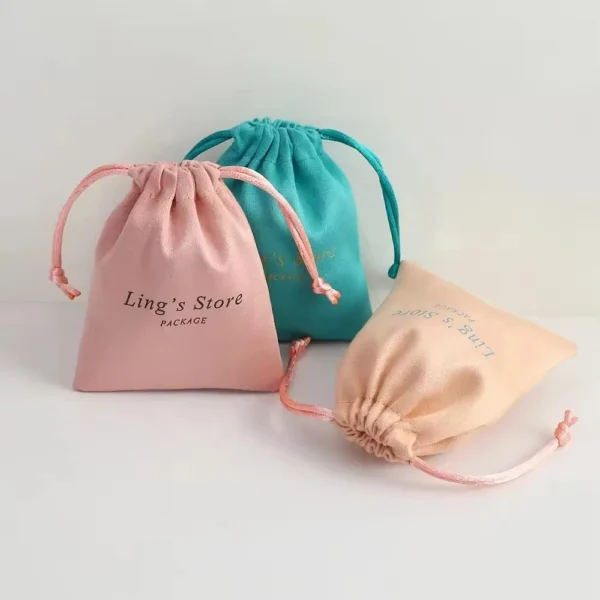 Dust Drawstring Color Matched Customize Jewelry Bag Wedding Gift Bag - Image 2