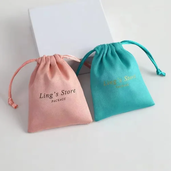 Dust Drawstring Color Matched Customize Jewelry Bag Wedding Gift Bag - Image 4
