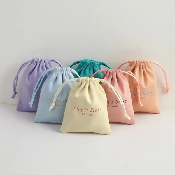 Dust Drawstring Color Matched Customize Jewelry Bag Wedding Gift Bag