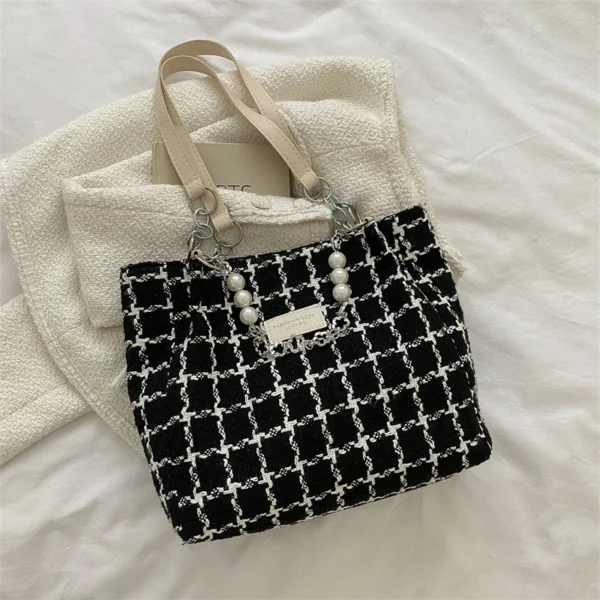 Early Autumn Fashion Casual One Shoulder Minimalist Bag for Class Commuting Tote Bag - Image 2