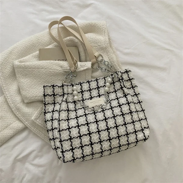 Early Autumn Fashion Casual One Shoulder Minimalist Bag for Class Commuting Tote Bag - Image 3