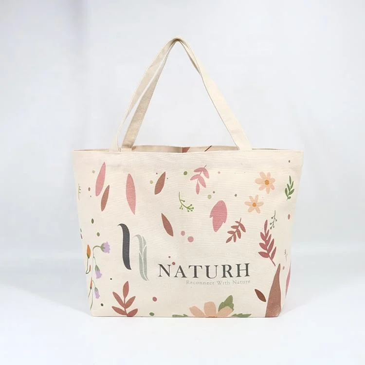 Factory Price Wholesale Handle Organic Cotton Bags Tote Handbags with Logo