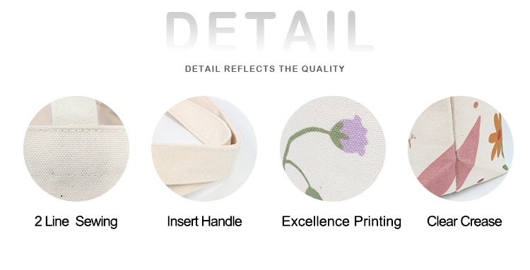 Factory Price Wholesale Handle Organic Cotton Bags Tote Handbags with Logo