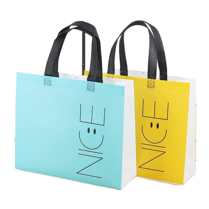 Factory Sale Custom Recyclable Durable Non Woven Tote Color Bag Anti-Water Laminated Non Woven Shopping Bag