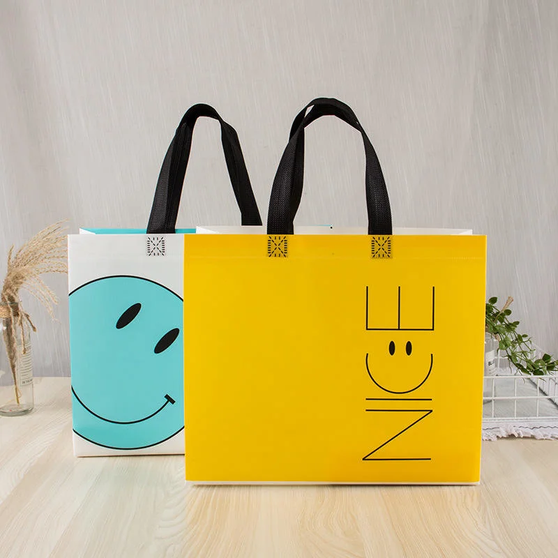 Factory Sale Custom Recyclable Durable Non Woven Tote Color Bag Anti-Water Laminated Non Woven Shopping Bag