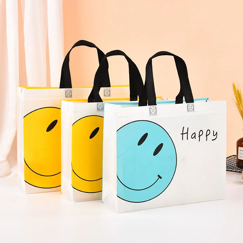 Factory Sale Custom Recyclable Durable Non Woven Tote Color Bag Anti-Water Laminated Non Woven Shopping Bag