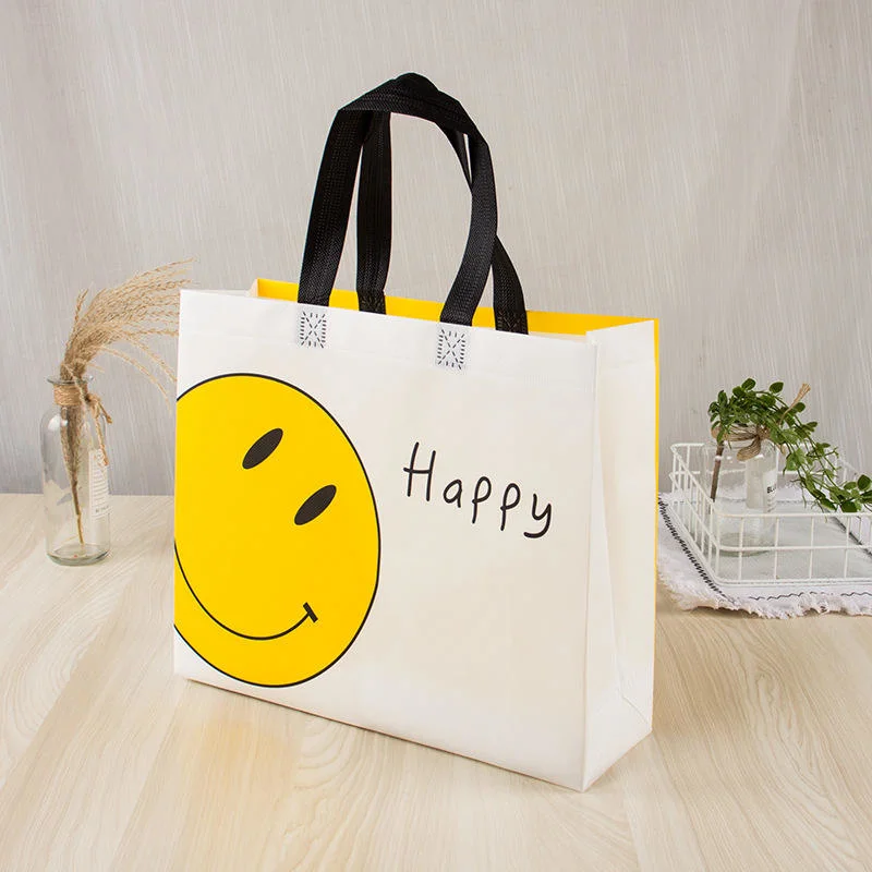 Factory Sale Custom Recyclable Durable Non Woven Tote Color Bag Anti-Water Laminated Non Woven Shopping Bag