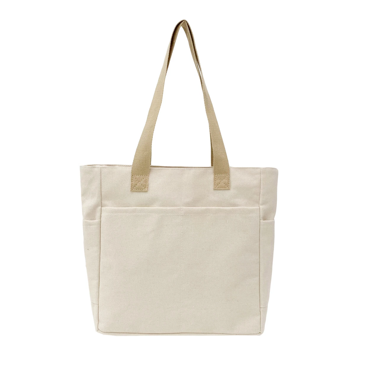 Fashion Canvas Bag Large Capacity Shoulder Portable Shopping Simple Storage Bag - Image 3