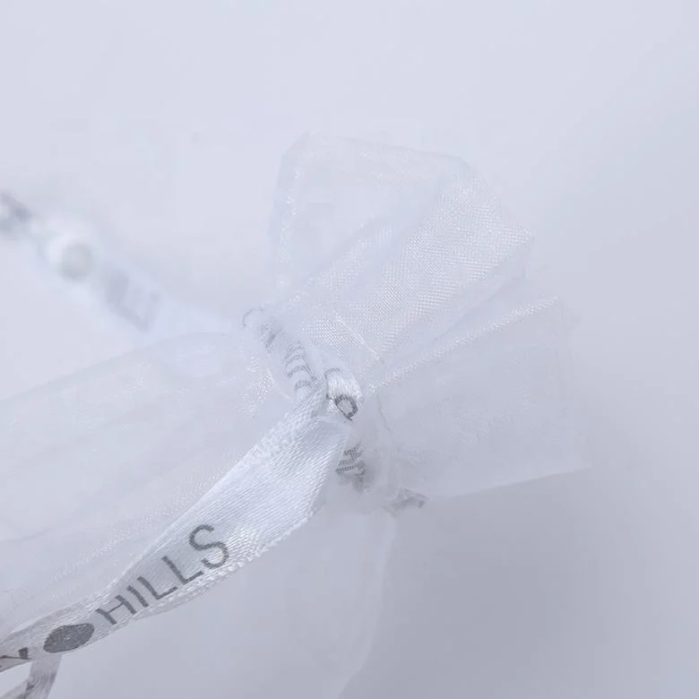 Fashion Organza Drawstring Bags Custom Logo Jewelry Bag Pouch Gift Organza Bag for Wedding Party Wholesale