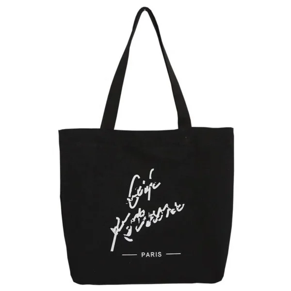 Fashion Recyclable Shopping Cotton Bag Tote Bag Cotton Custom Printed Canvas Bag - Image 6