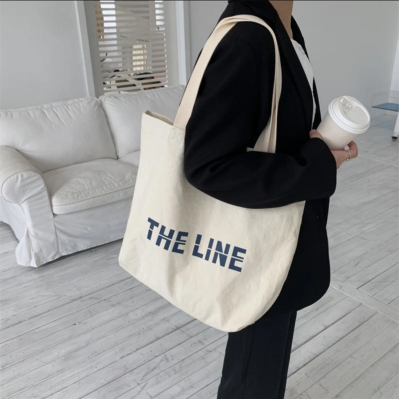 Fashion Women′s Bag Single Shoulder Canvas Tote Bag Printed Large Capacity