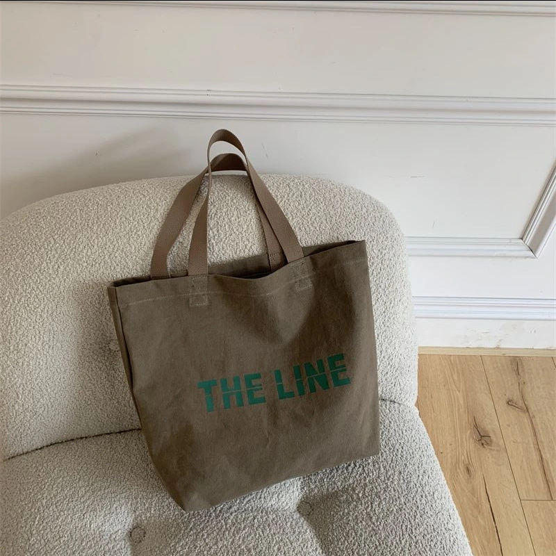 Fashion Women′s Bag Single Shoulder Canvas Tote Bag Printed Large Capacity - Image 2