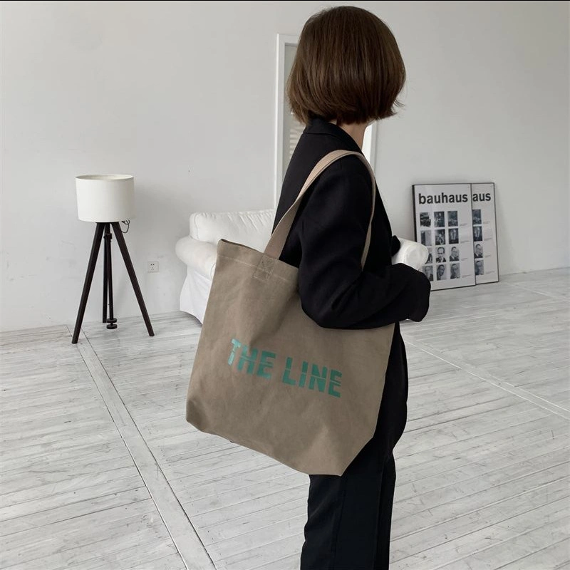 Fashion Women′s Bag Single Shoulder Canvas Tote Bag Printed Large Capacity