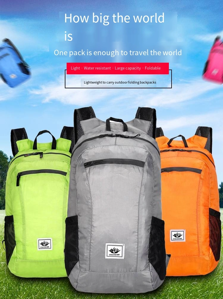 Folding Bag Outdoor Backpack Large Capacity Lightweight Travel Bag