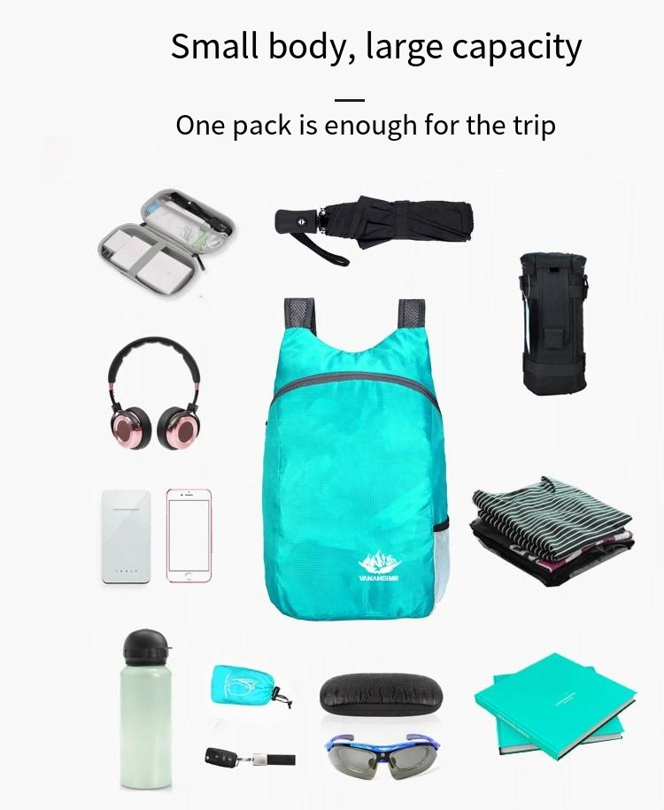 Folding Bag Ultra-Light Portable Travel Bag Waterproof Backpack Outdoor Sports Backpack