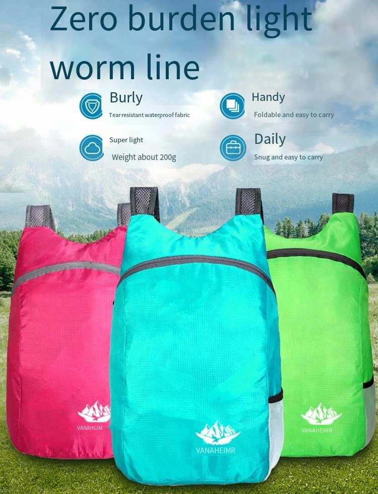 Folding Bag Ultra-Light Portable Travel Bag Waterproof Backpack Outdoor Sports Backpack