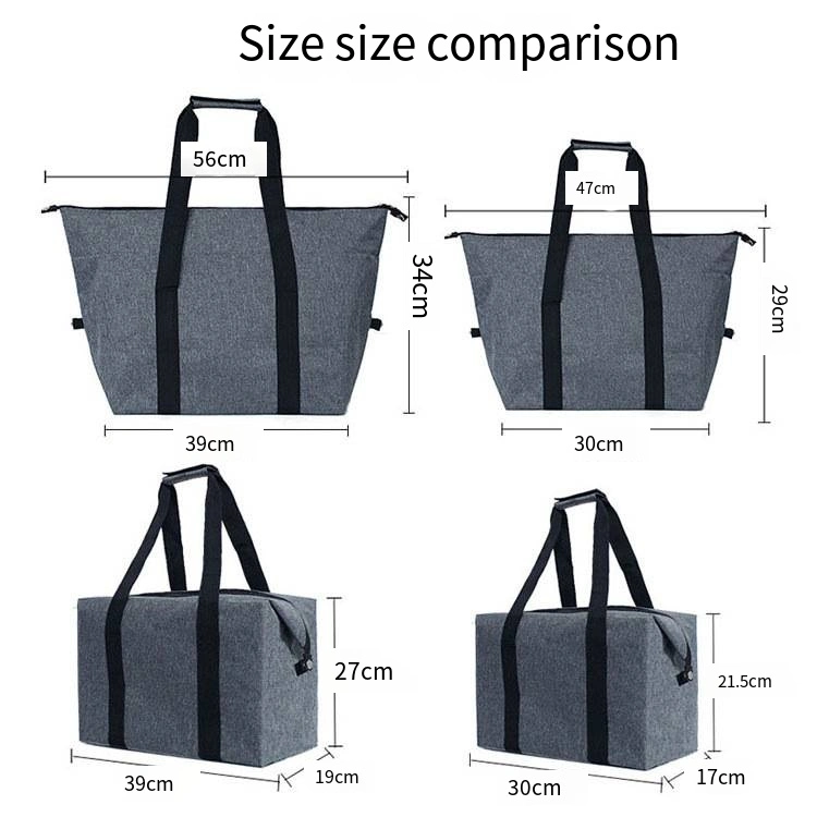 Folding Cooler Bag Ice Wrap Outdoor Portable Aluminum Foil Fresh-Keeping Picnic Bag