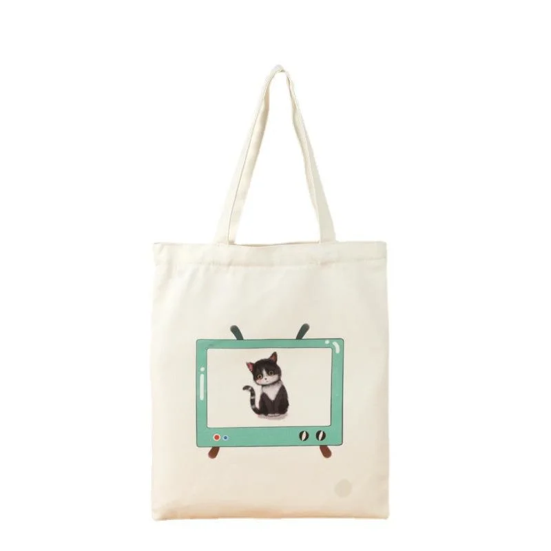 Grocery Cotton Tote Cloth Eco Bag Foldable Reusable Grocery Bag Large Heavy Duty Canvas Grocery Tote Bag with Logo