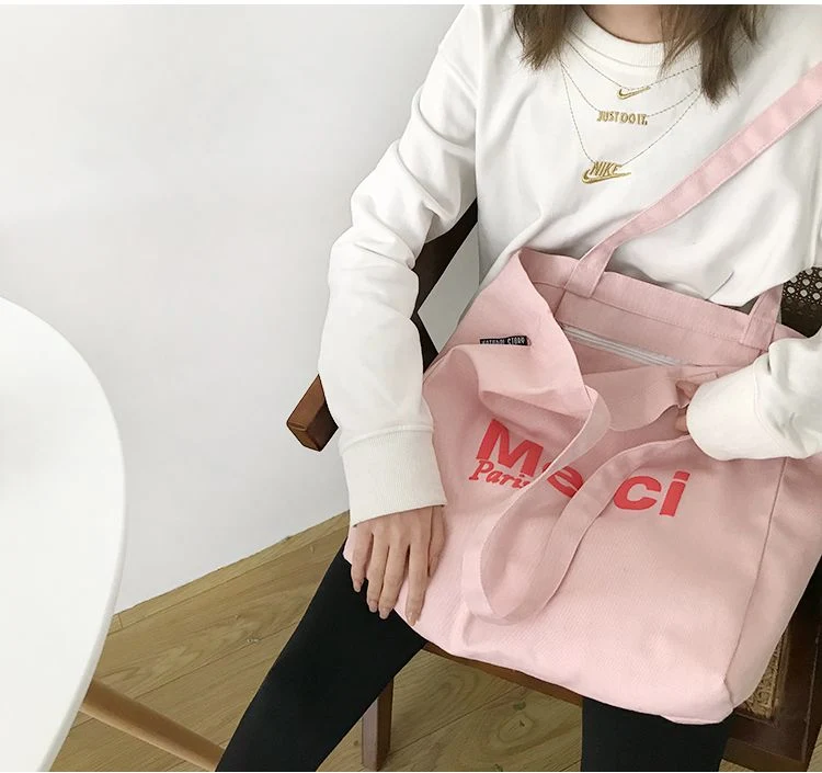 Handbags Canvas Tote Bags Shopping Gift Bag Eco Foldable Reusable Cotton Bag
