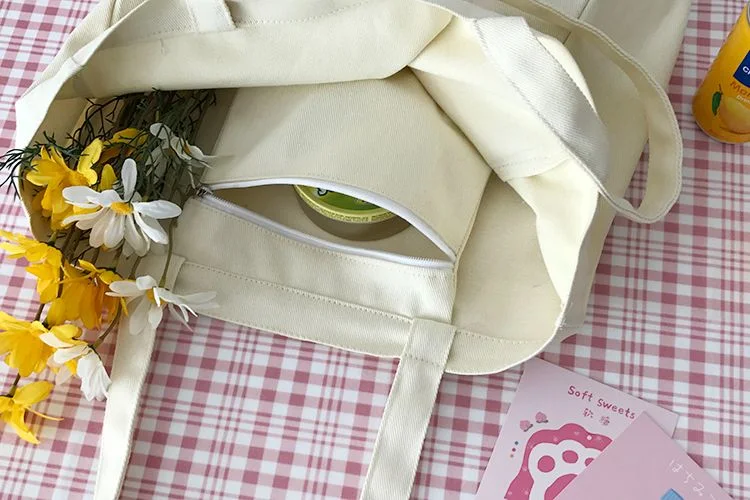 Handbags Canvas Tote Bags Shopping Gift Bag Eco Foldable Reusable Cotton Bag