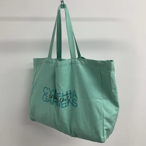 Heavy-Weight Personalize Organic Shopping Bag Oversized Cotton Canvas Bag - Image 2