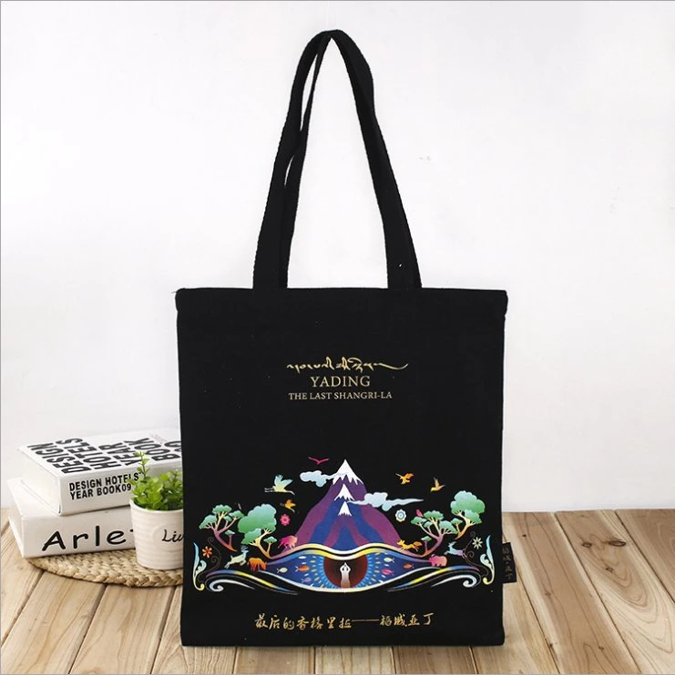 Hot Sale Custom Cotton Canvas Shoulder Tote Bag with Logo Shopping Bag Canvas Bags - Image 2