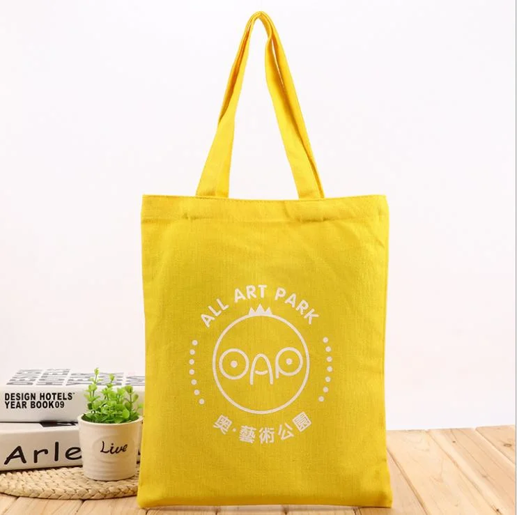 Hot Sale Custom Cotton Canvas Shoulder Tote Bag with Logo Shopping Bag Canvas Bags