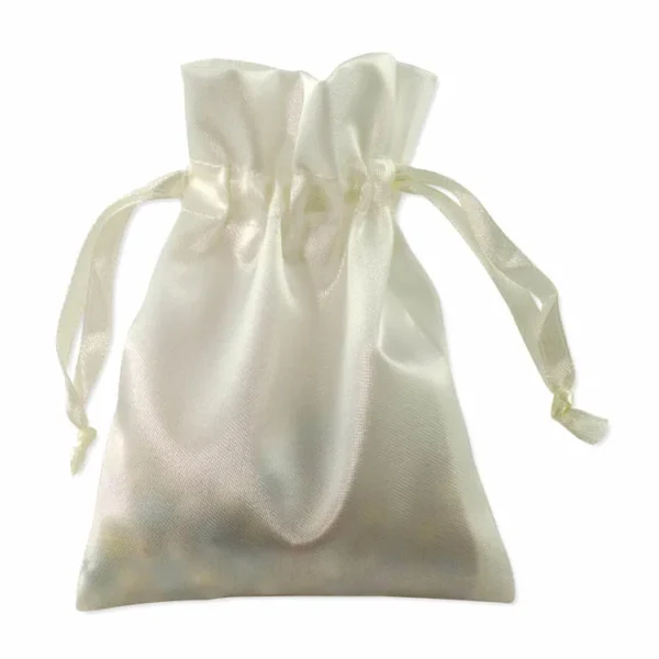 Hot Sale Custom Logo Satin Jewelry Pouch Large Satin Drawstring Bags - Image 3