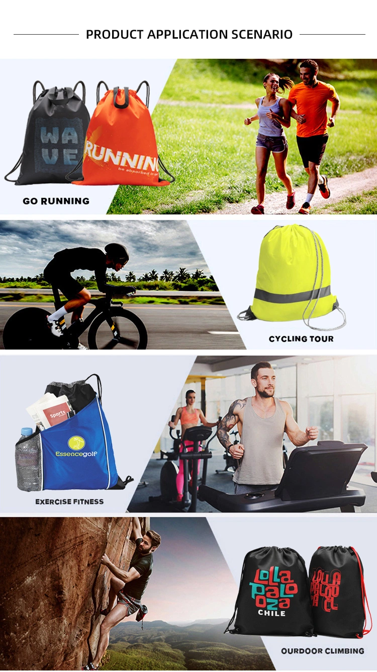 Hot Sale Drawstring Bag Polyester Drawstring Travel Bag