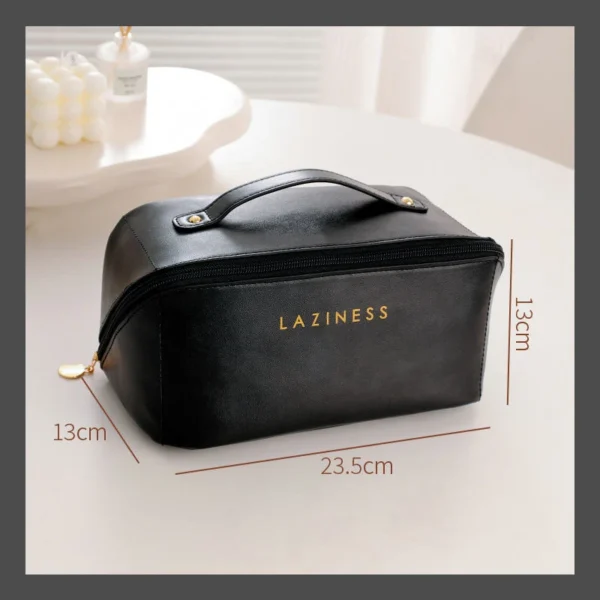 Hot Sale Large Capacity Travel Cosmetic Bag Multifunctional Storage Makeup Bag PU Leather Makeup Bag - Image 3