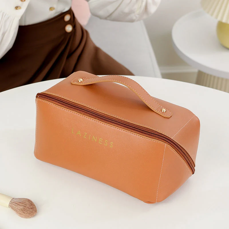 Hot Sale Large Capacity Travel Cosmetic Bag Multifunctional Storage Makeup Bag PU Leather Makeup Bag