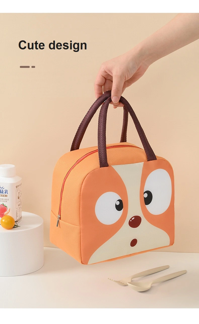 Hot Sale Lunch Box for Kids Cartoon Cute Lunch Cooler Bags for Students Waterproof Insulated Bags